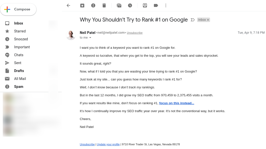 email personalization bad example