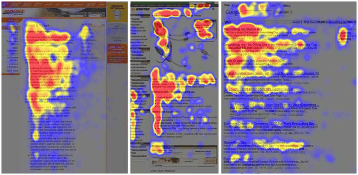 landing page optimization F-pattern