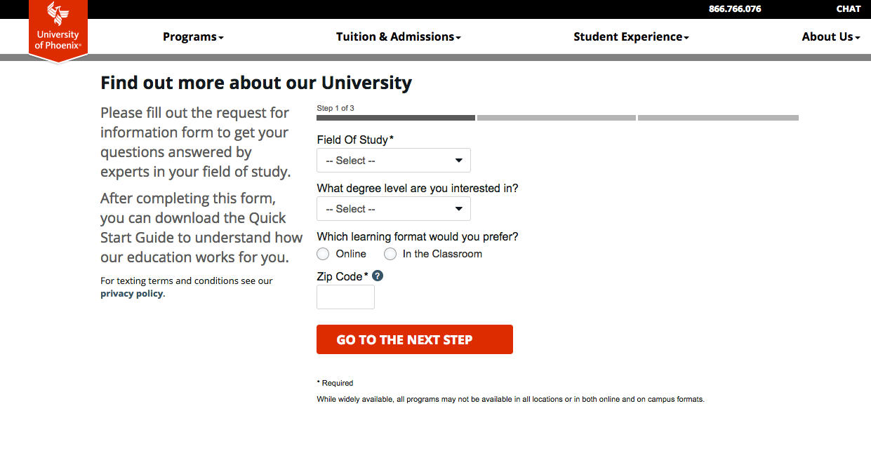 landing page optimization technique multistep-form