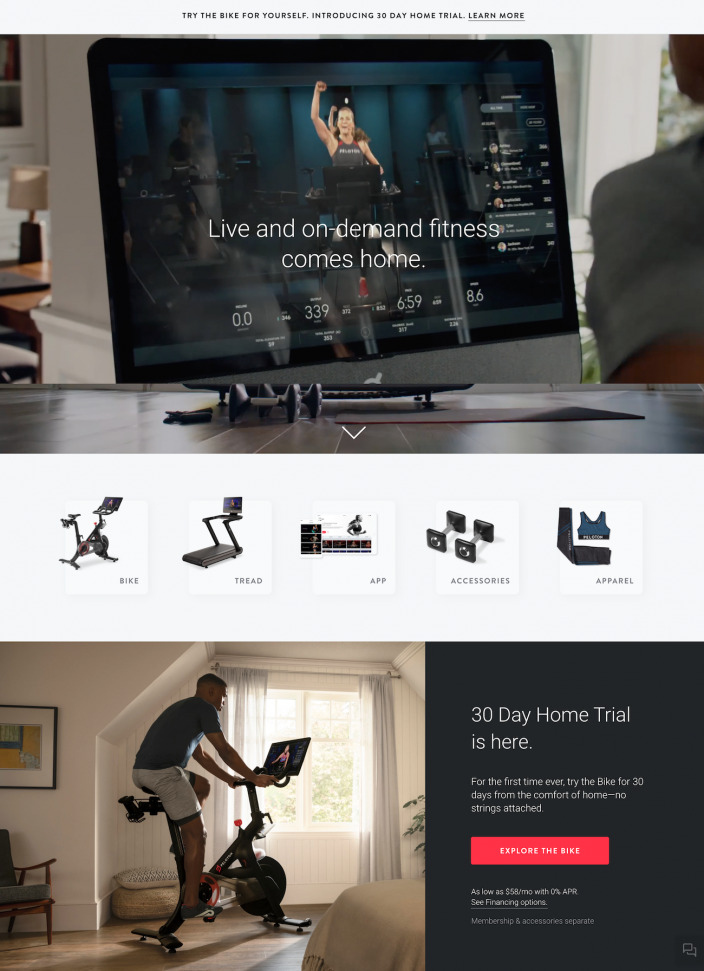 See How Peloton Uses Segmented Ads & Post-Click Experiences for Their