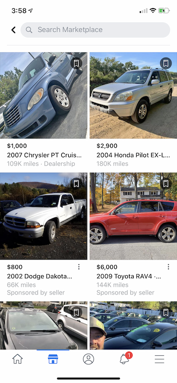 A Facebook marketplace auto listing software