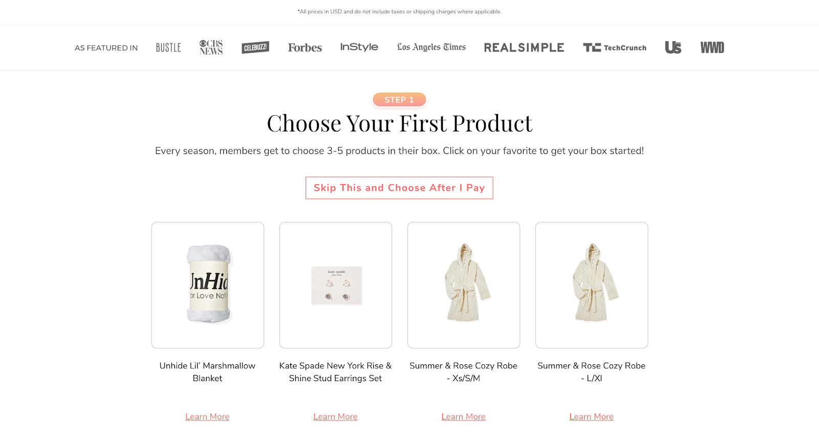 FabFitFun checkout