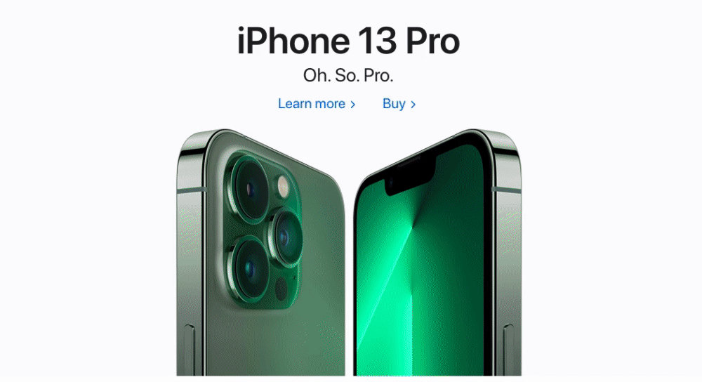 Example of an Apple Landing Page. This example is shared to highlight the importance of landing page narrative is the story you’re telling on your page. It includes the body copy, customer testimonials, social proof, CTA button copy, and visuals.
