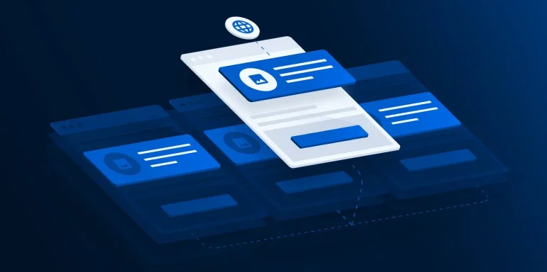 This featured image shows how to scale Instapage global block feature to scale your landing page production.