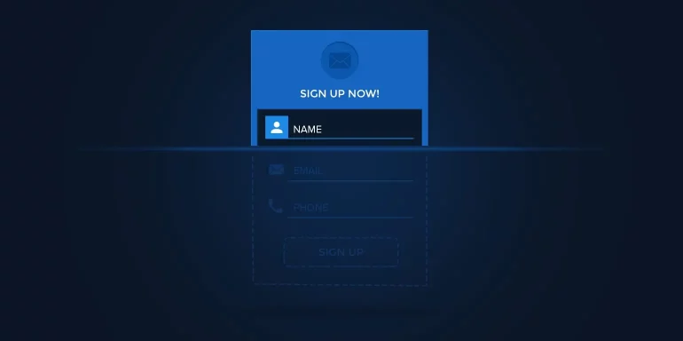 This image shows how to create a web form.