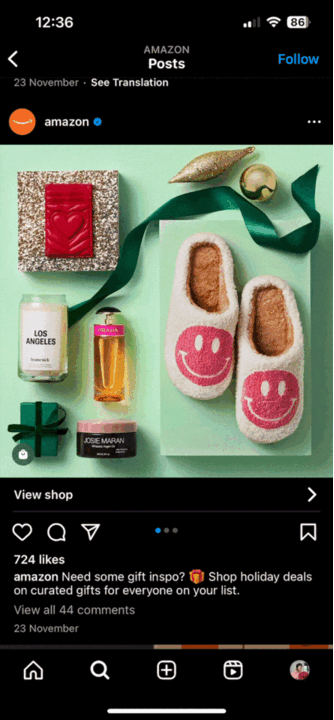 This picture is an example of a carousel ad.