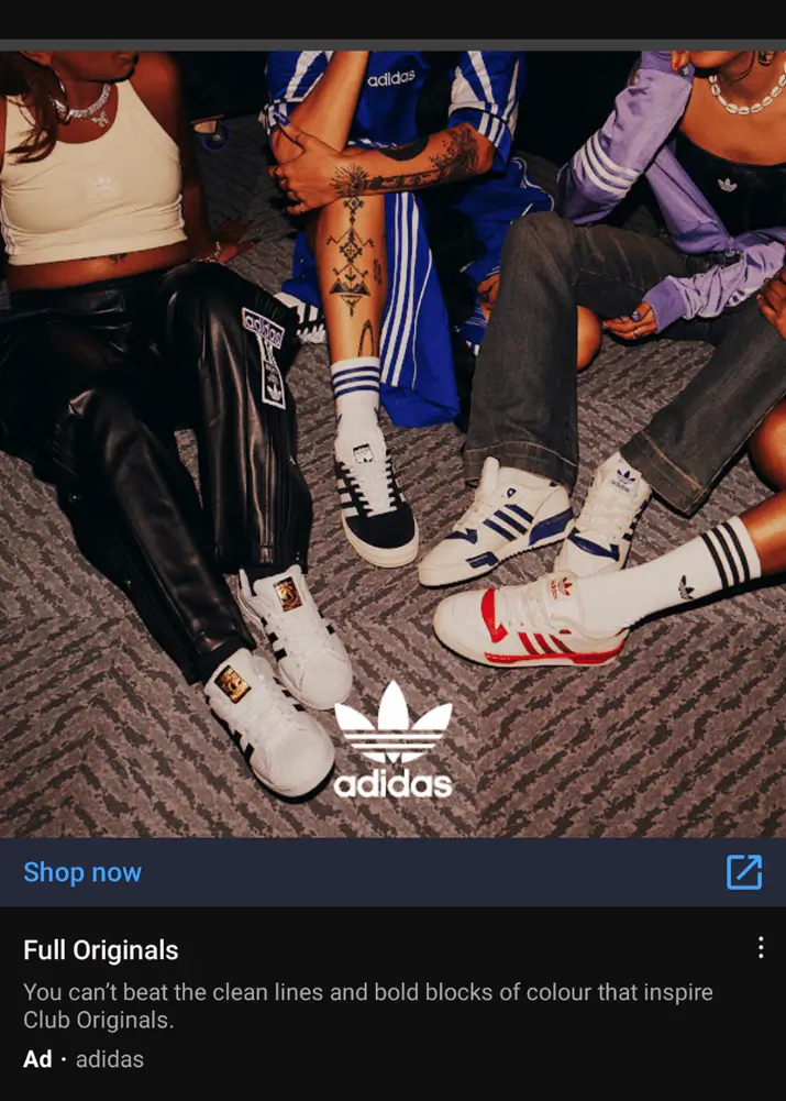 This image shows an example of Adidas's multi-step campaign, including a sequence of YouTube TrueView ads and hero films, resulting in significant lifts in awareness, ad recall, and product interest.