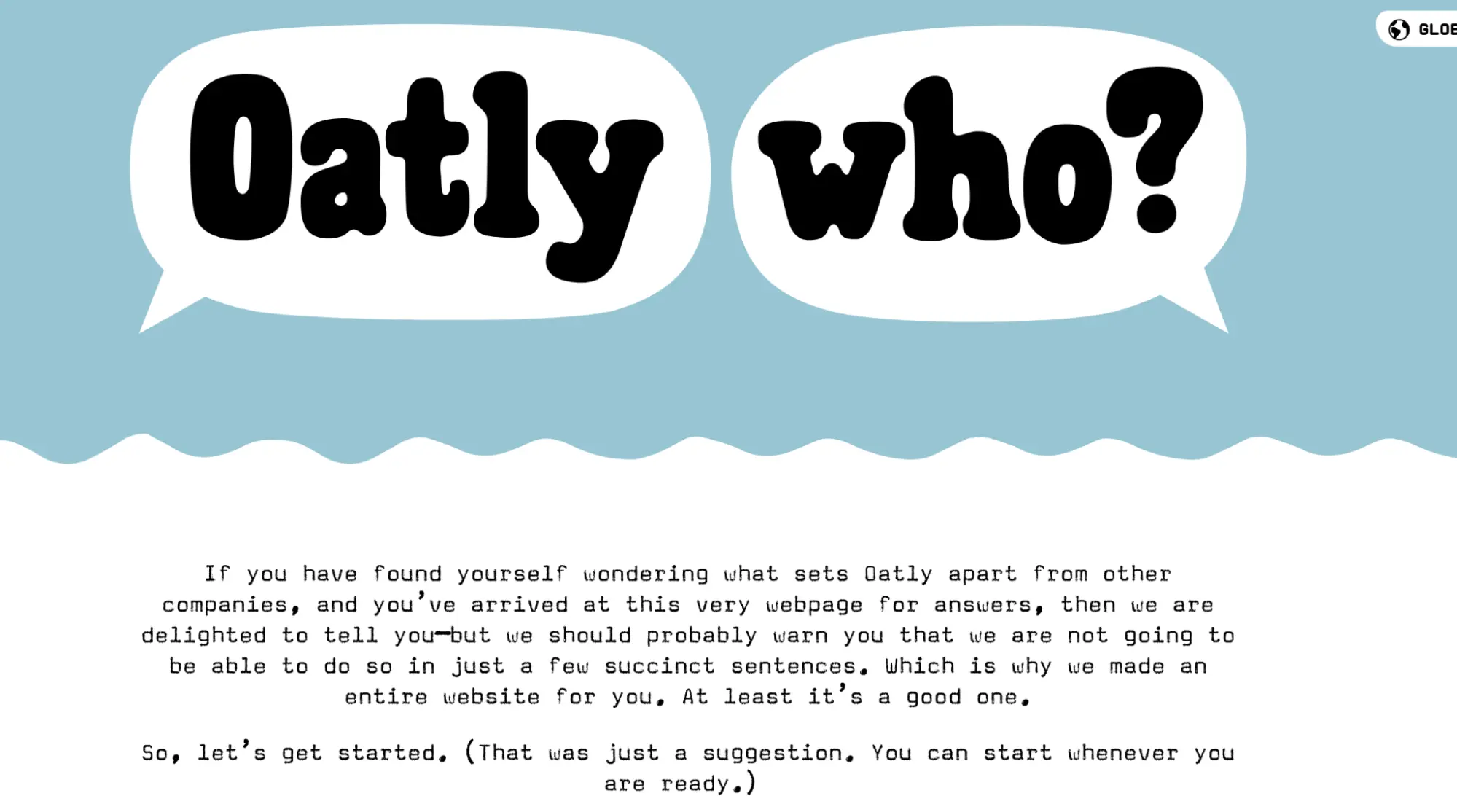 This Oatly website is an excellent product differentiation example