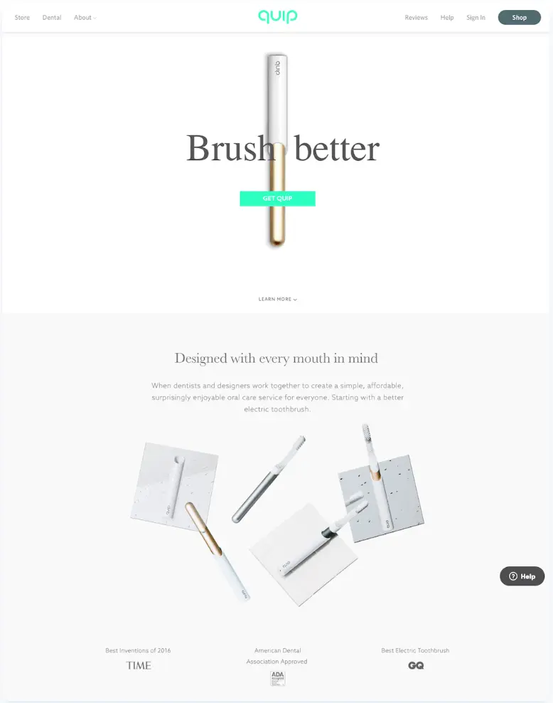 This image shows a screenshot of a landing page template