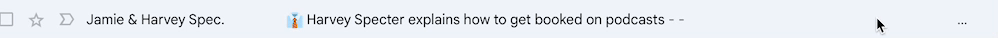 This image shows how to unsubscribe from a newsletter in the inbox