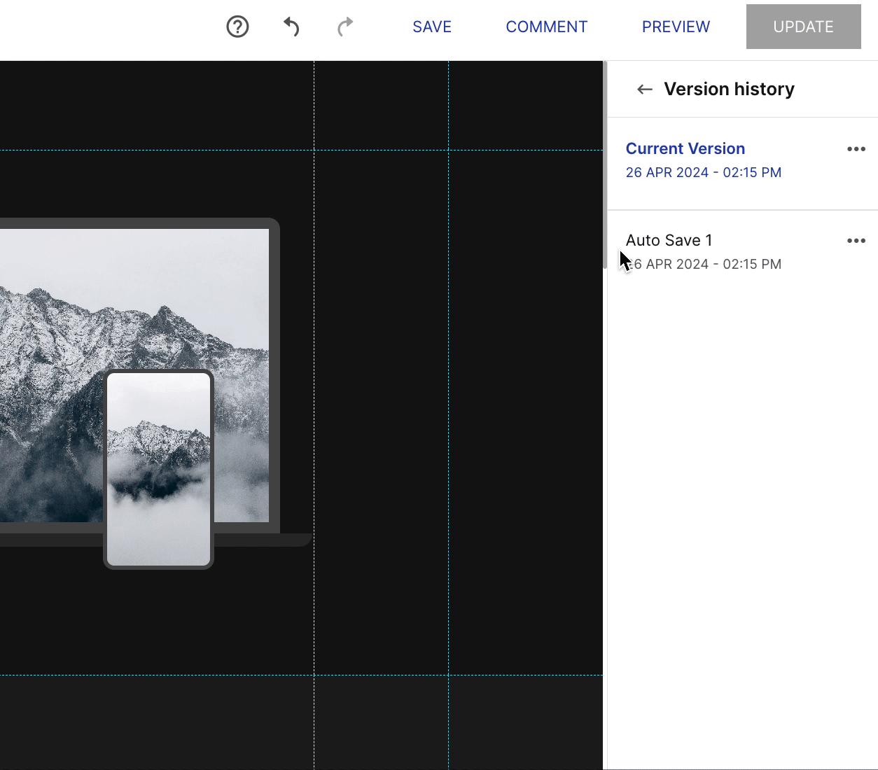 This image shows how to add sticky bars