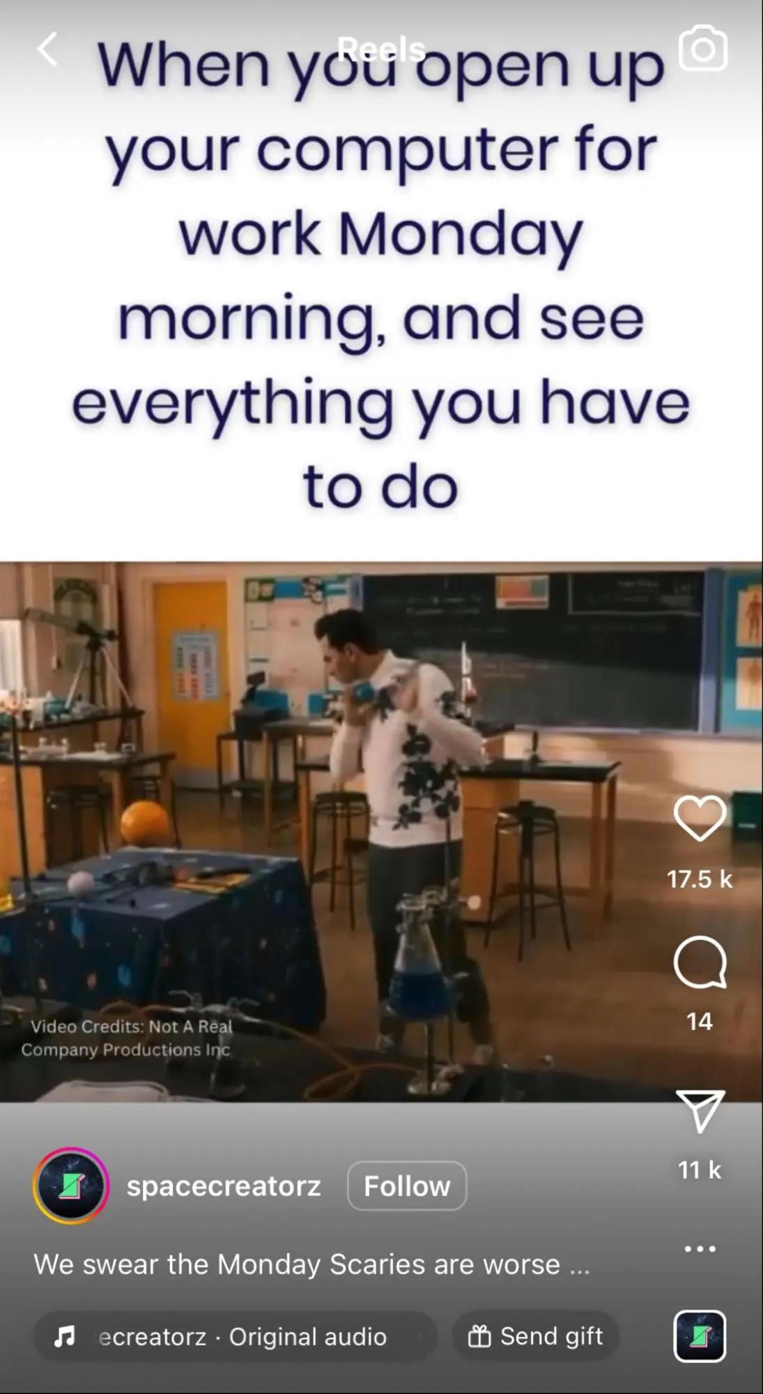 This image shows an example of an Instagram reel cover image
