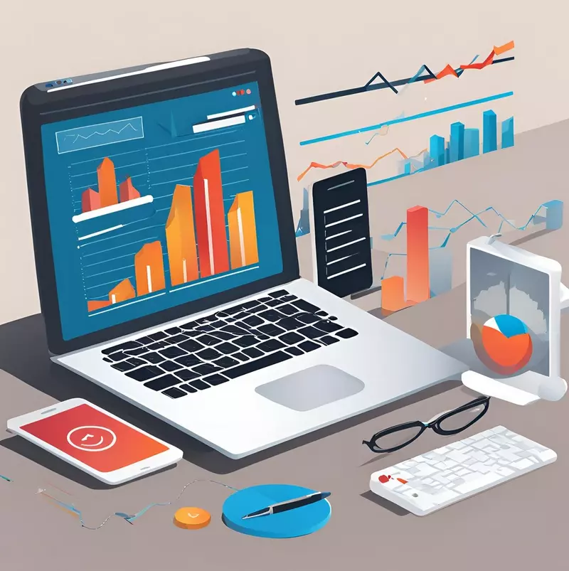 This is an AI-generated image representing website metrics