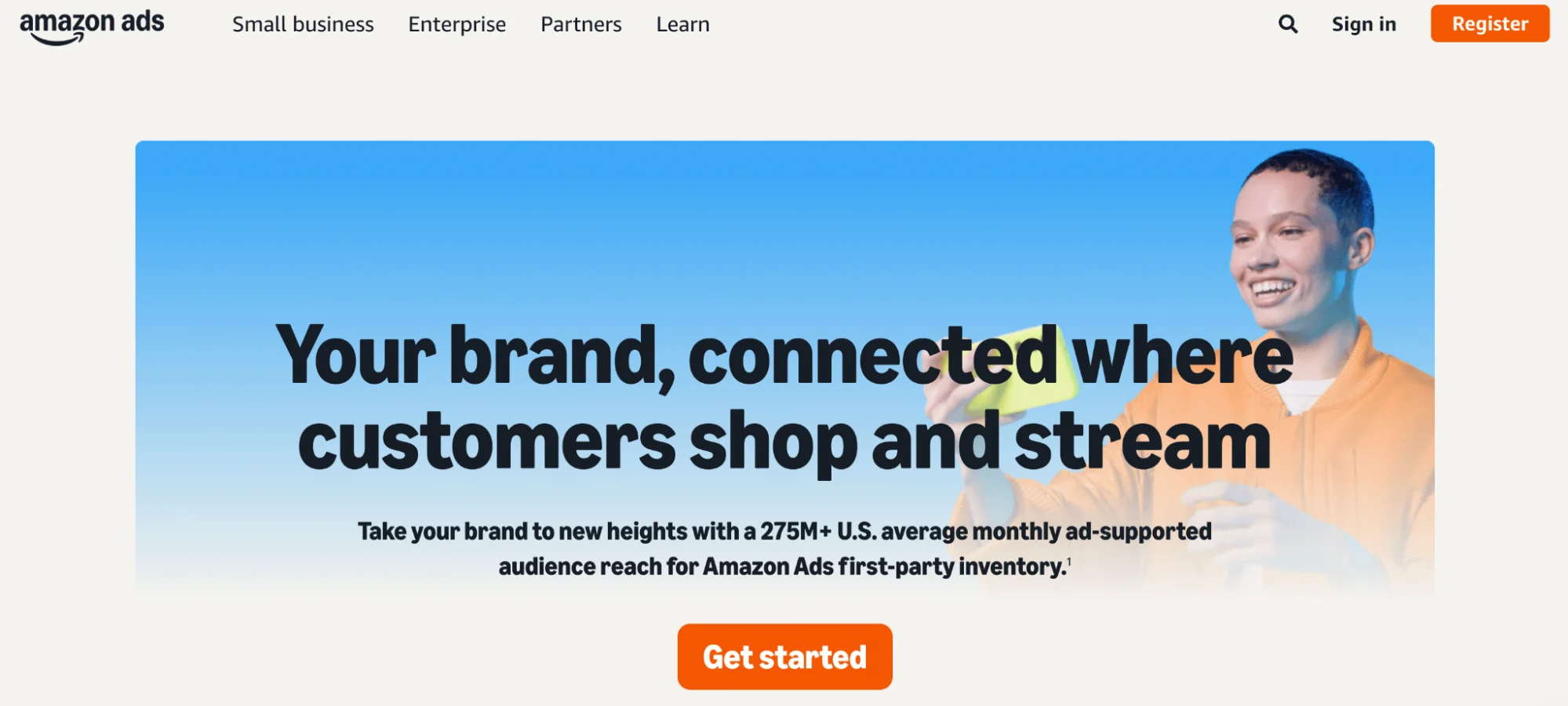 This image shows Amazon advertising platform.