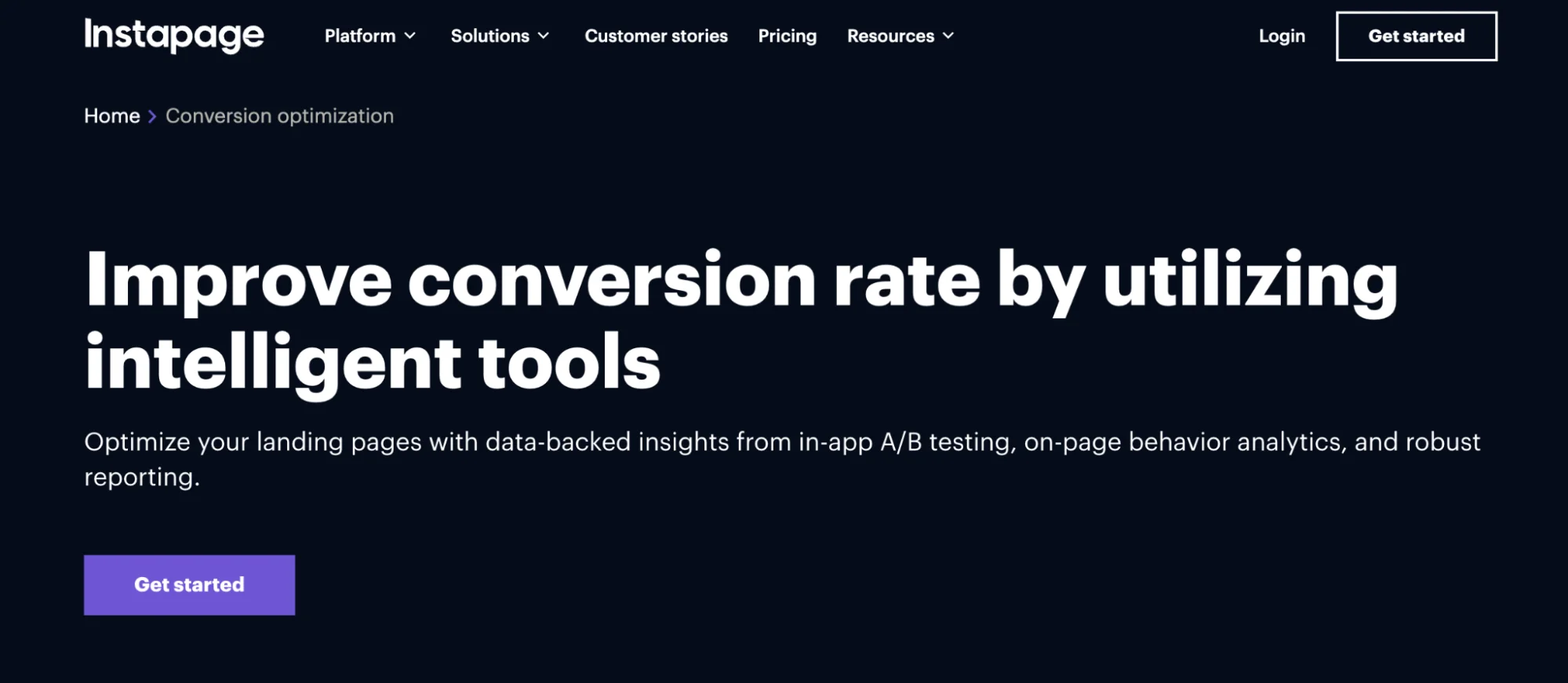 This image shows Instapage personalization feature.