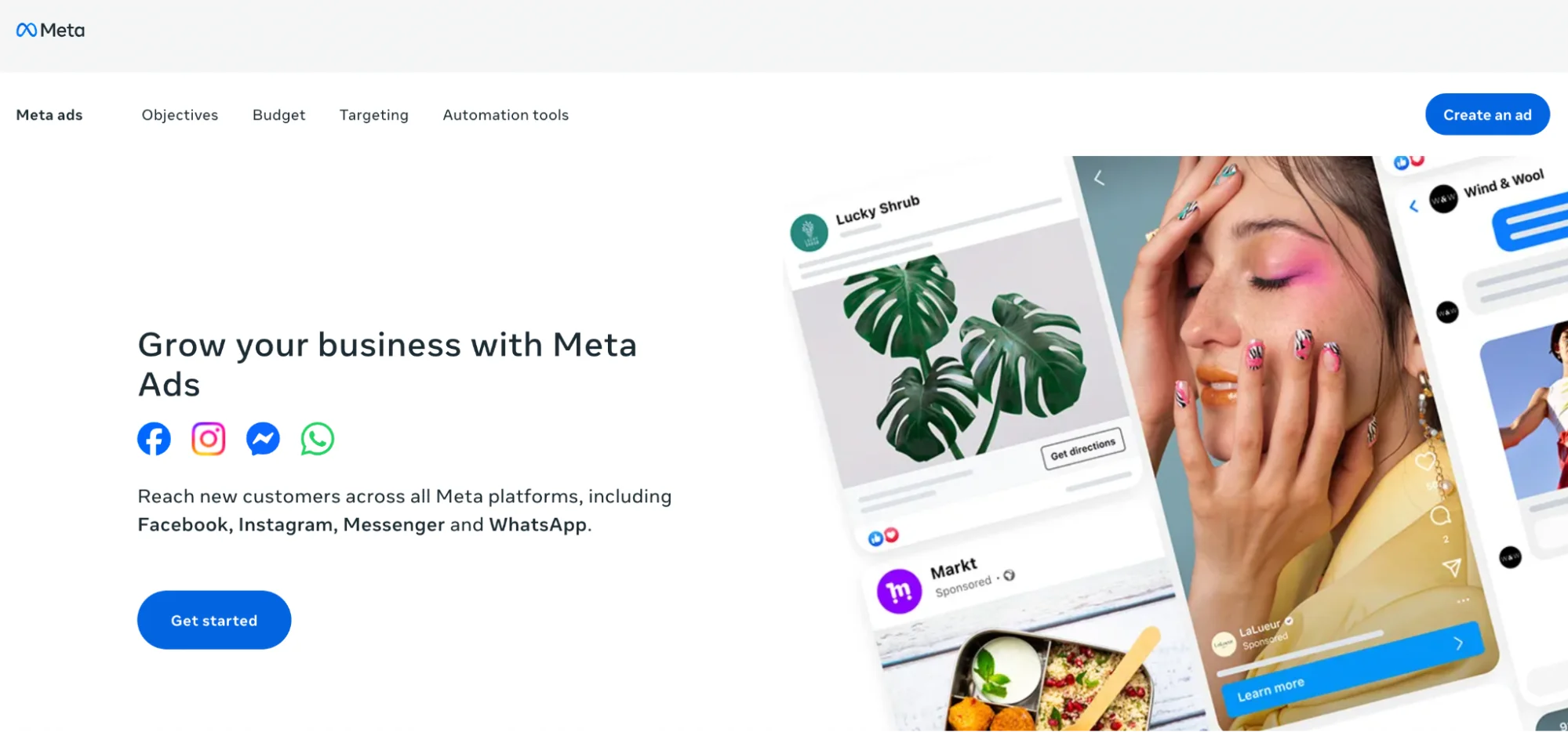 This image shows Meta advertising platform.