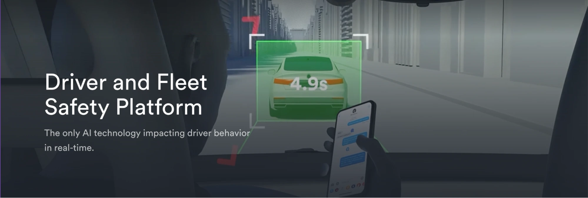 This image shows Nauto product launch landing page example.