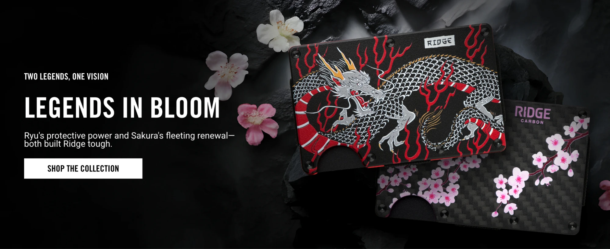 This image shows Ridge multi-product landing page example.