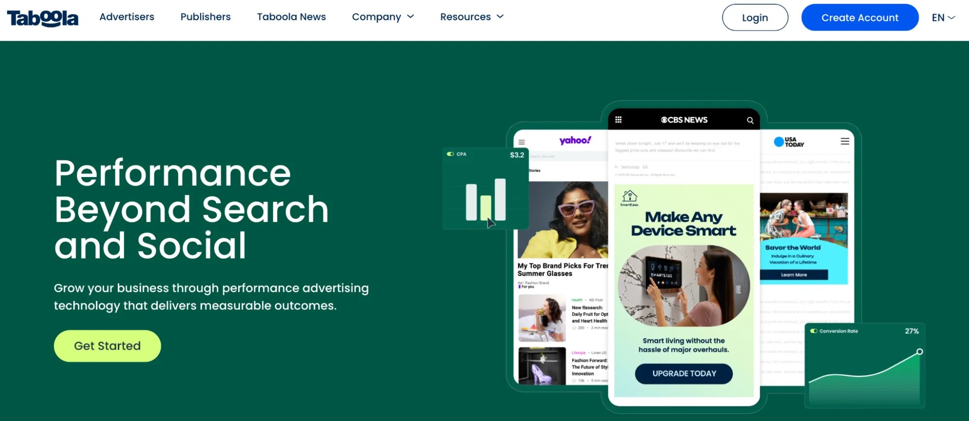 This image shows Taboola advertising platform.