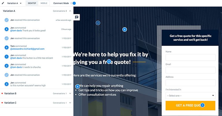 Instapage year in review collaboration