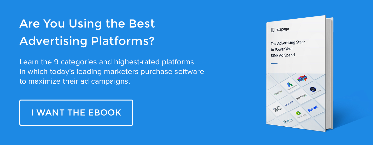 blog CTA million dollar ad stack Instapage