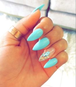 Tiffany Blue Nails With Nail Art Mbali Nkosi Online Youth Magazine Zkhiphani Com