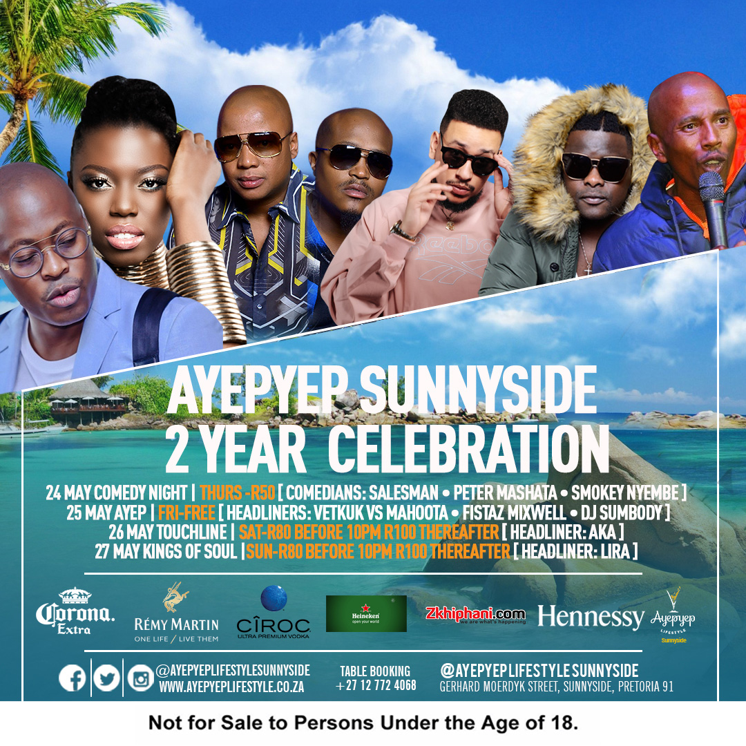 Ayepyep Lounge Celebrates 2nd Birthday with FOUR Day Event Zkhiphani