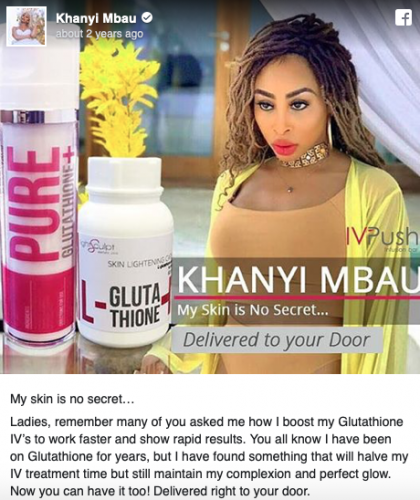 Photos Khanyi Mbau Is Confident With Her Pale Skin Tone