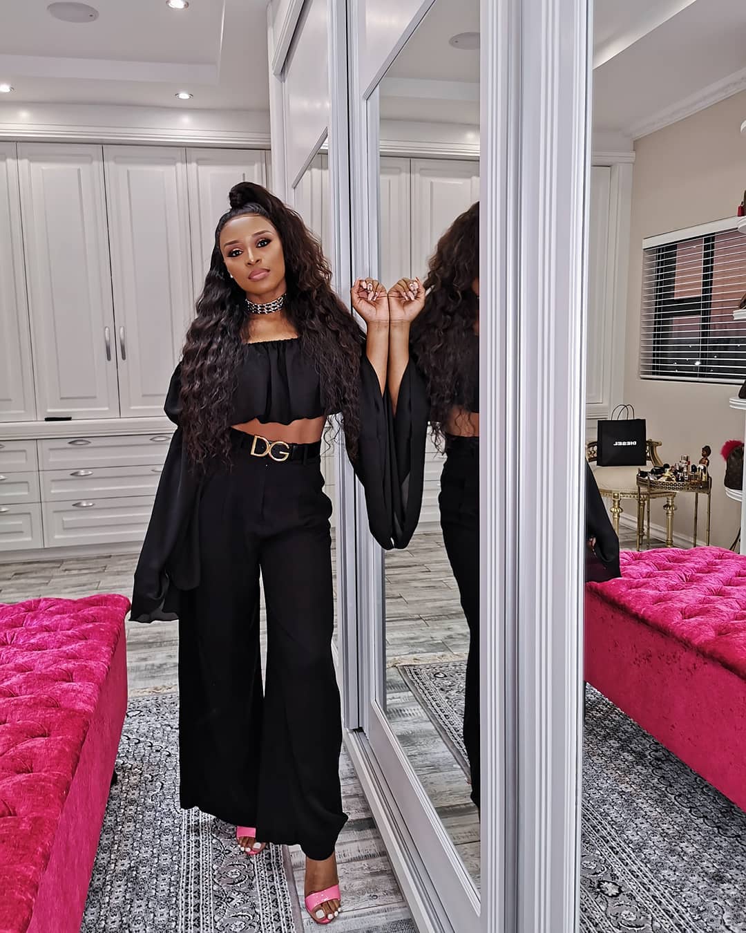 See Nadia Nakai Dj Zinhle And Boity Rock Half Up Half Down Hairstyles