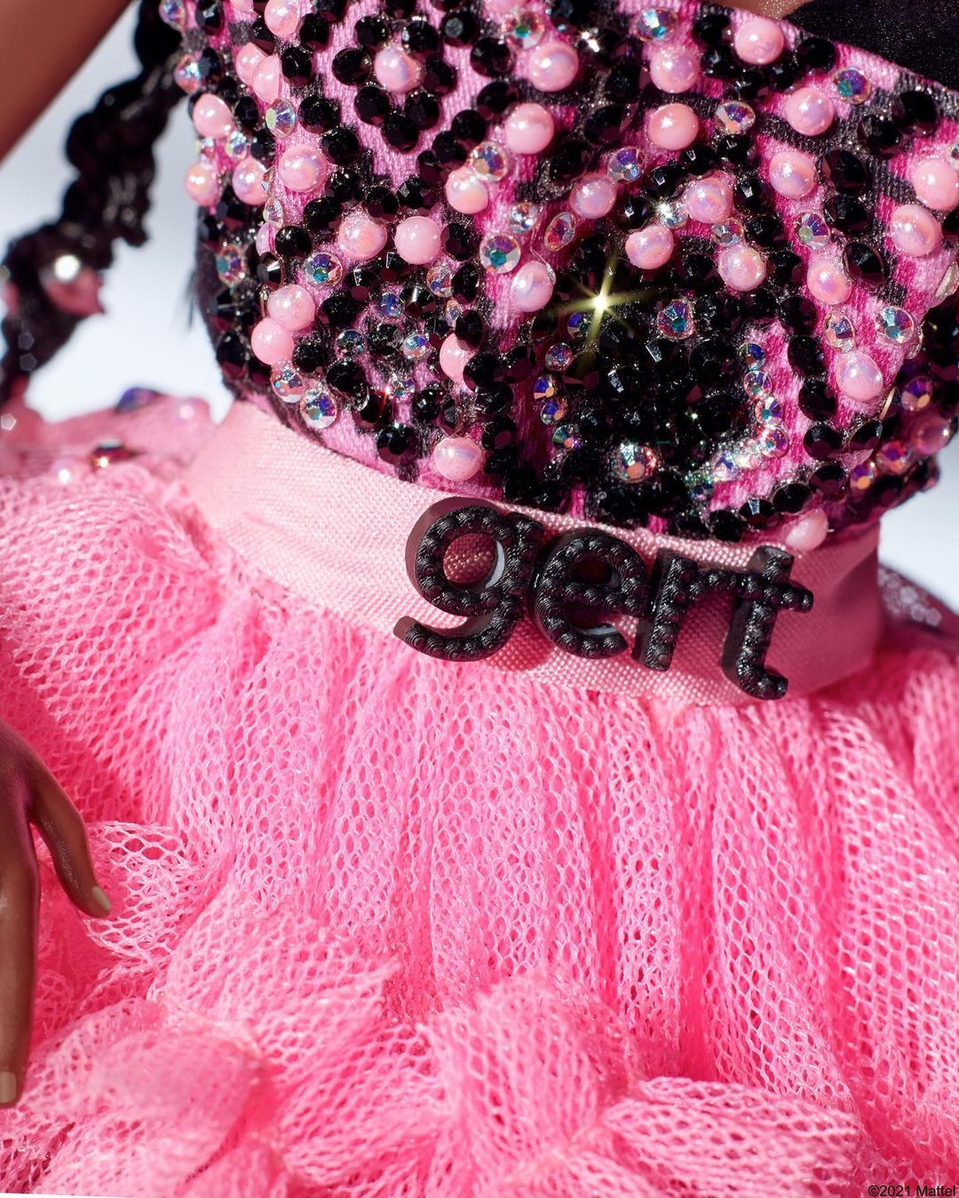Pink Magpie Barbie Dress