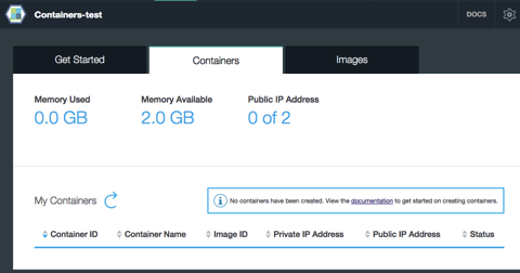 Dashboard Bluemix