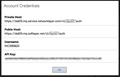 SoftLayer Customer Portal Message Queue