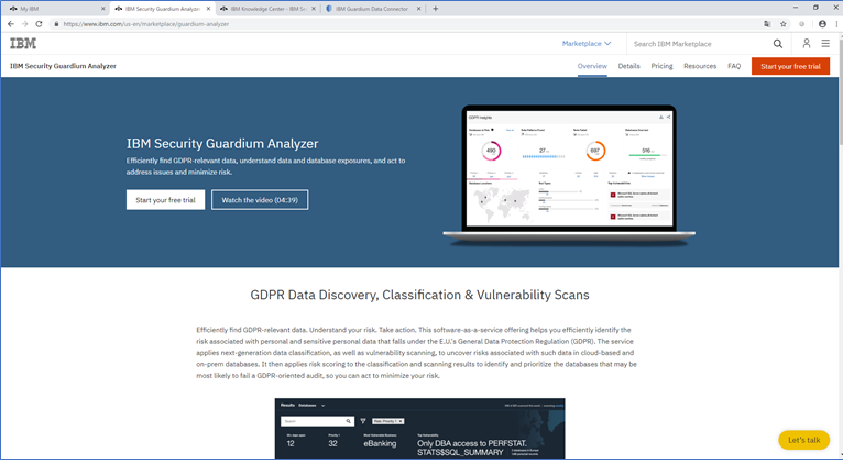 Guardium Analyzer でデータベースのリスク分析を簡単に実行してみた