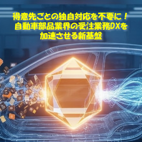 得意先ごとの独自対応を不要に！自動車部品業界の受注業務DXを加速させる新基盤