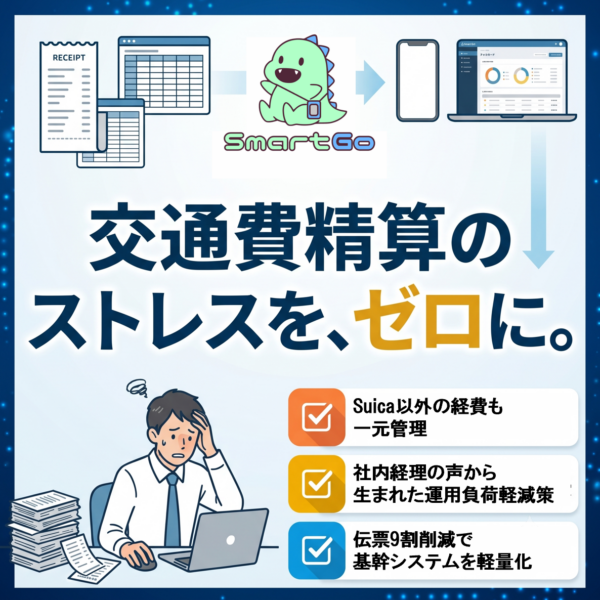 プレスリリースでは語りきれなかった「Smart Go®」機能拡充の裏側 〜経理の悲鳴から生まれた「一元管理」の真価〜