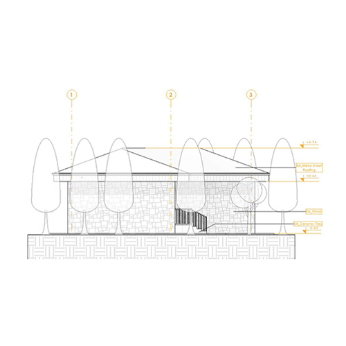 West elevation
