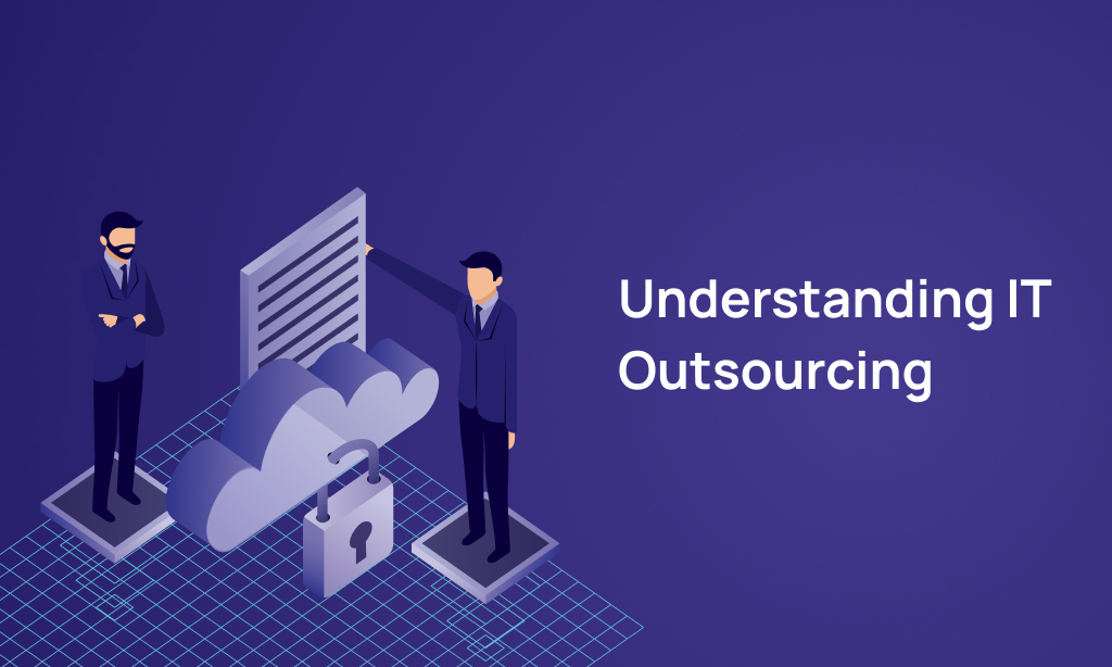 Team collaborating remotely via IT outsourcing