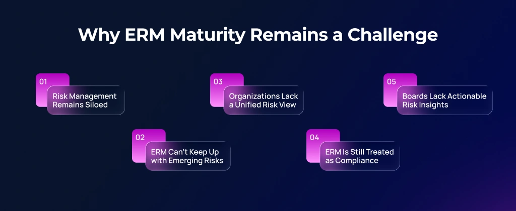 main reasons many ERM programs fail to reach maturity
