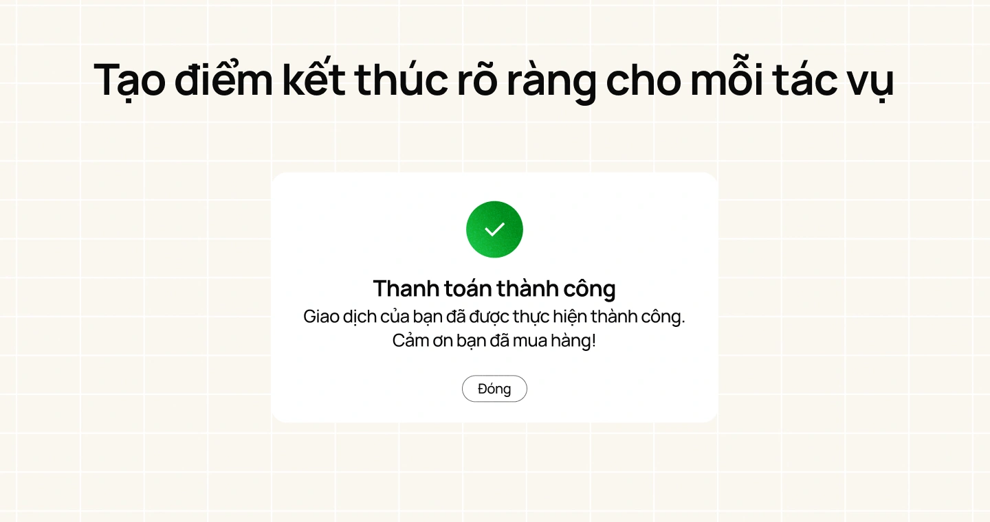 Tạo điểm kết thúc rõ ràng cho mỗi tác vụ