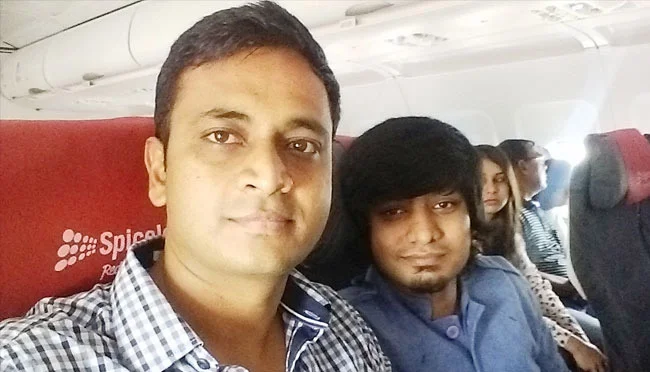 Anil Meeting Varun Agarwal , co-founder Alma Mater