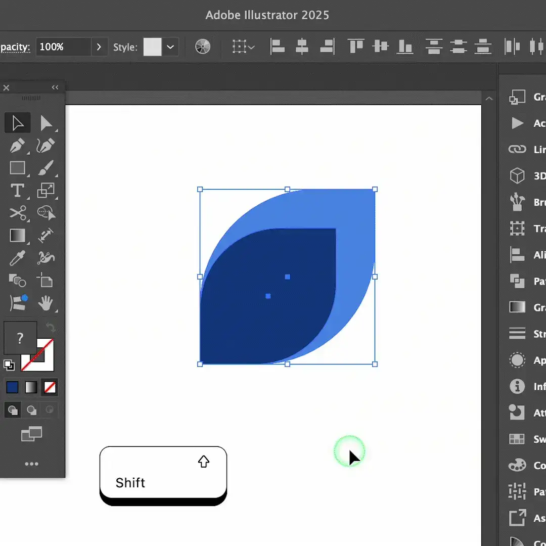 Illustrator shortcut Keys: Shape builder tool