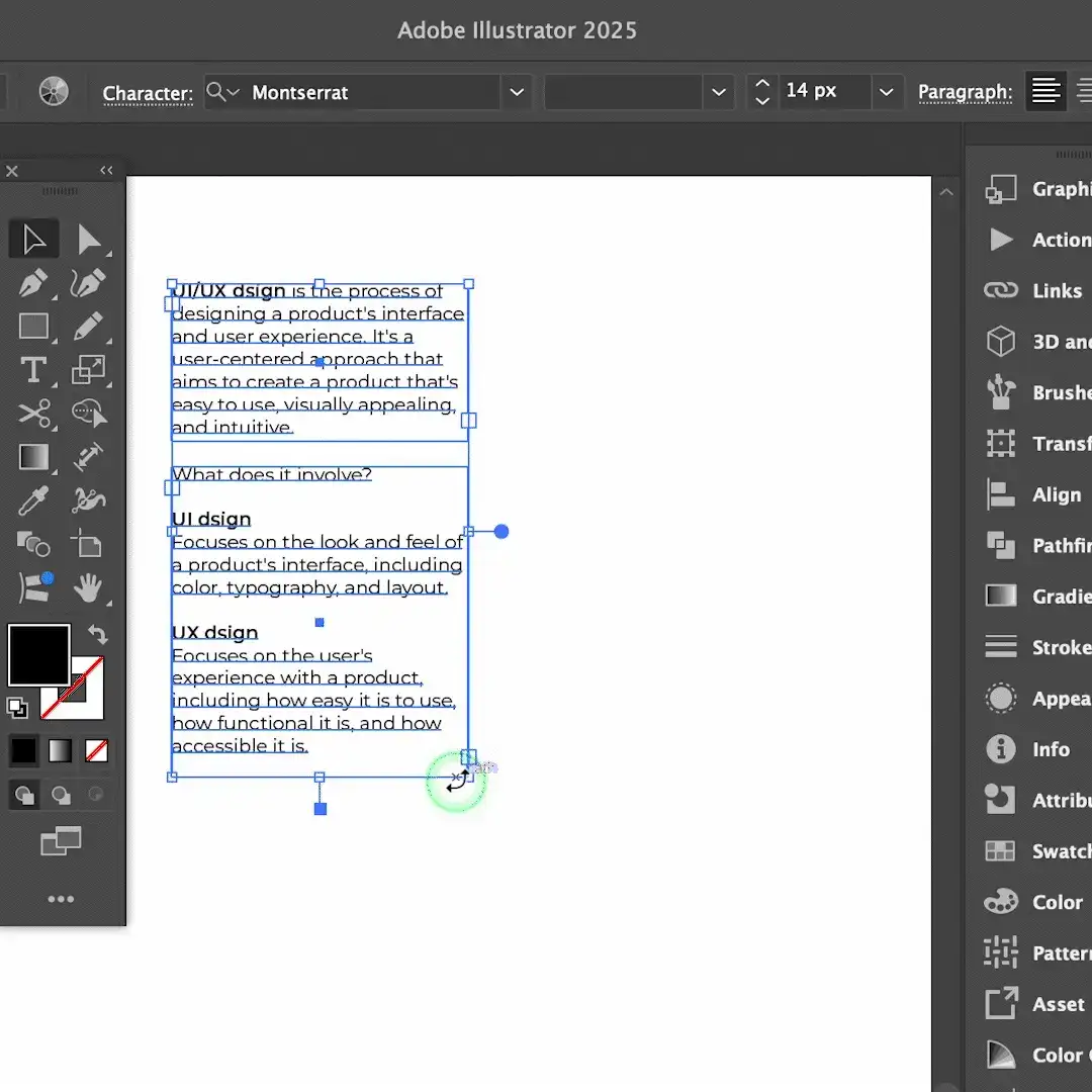 Illustrator shortcut Keys: Spell check