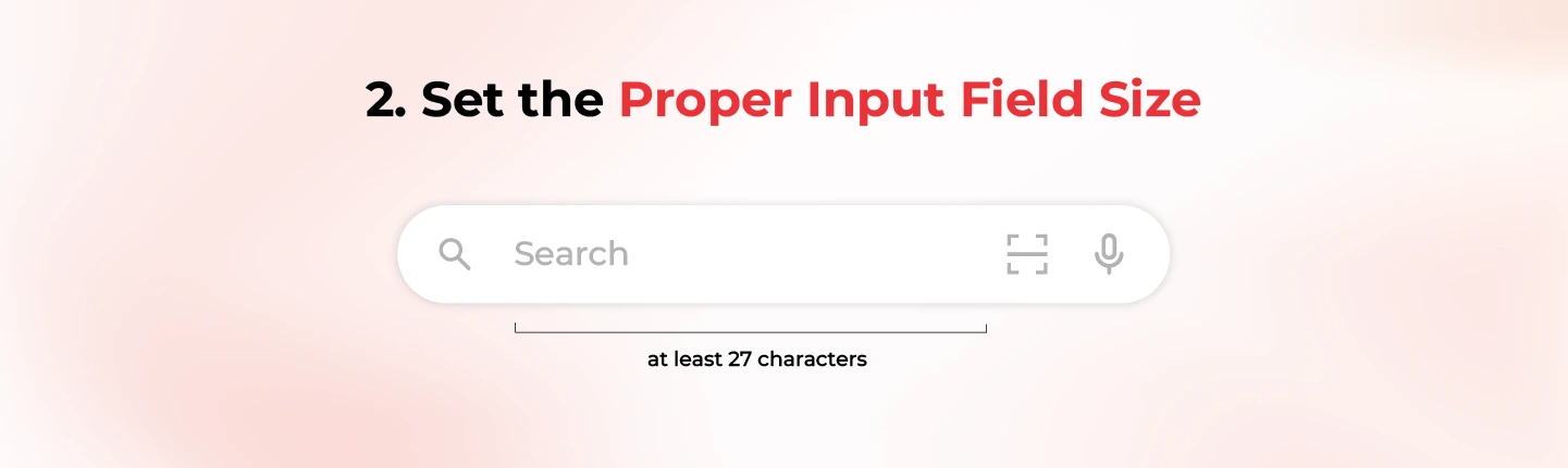 Set the Proper Input Field Size