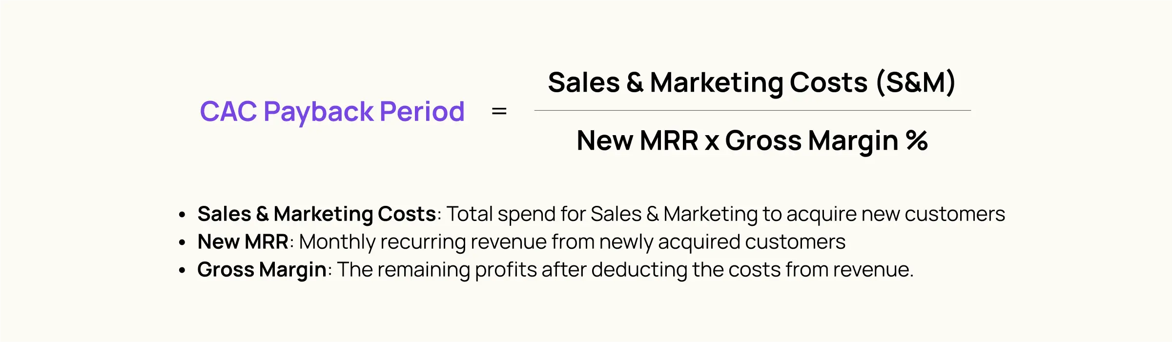 CAC Payback Period SaaS Metrics
