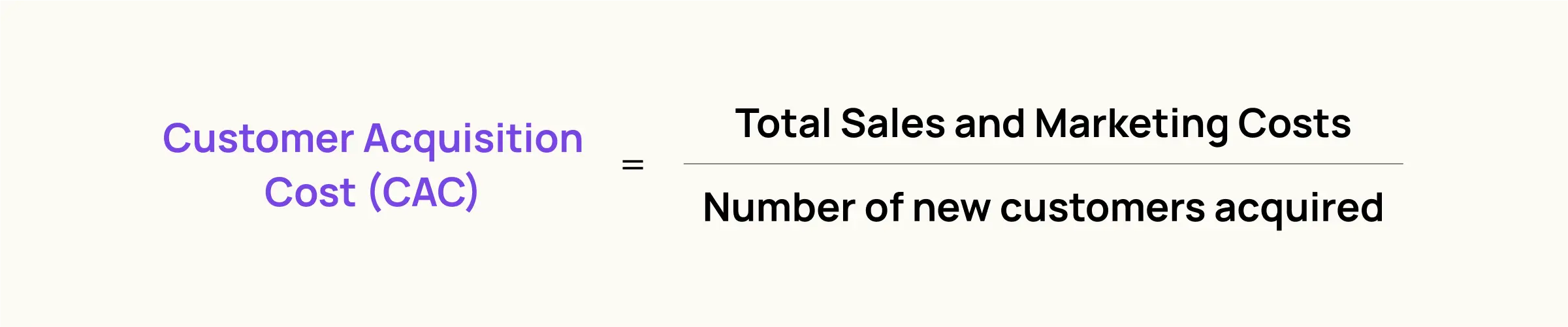 Customer Acquisition Cost (CAC) metric