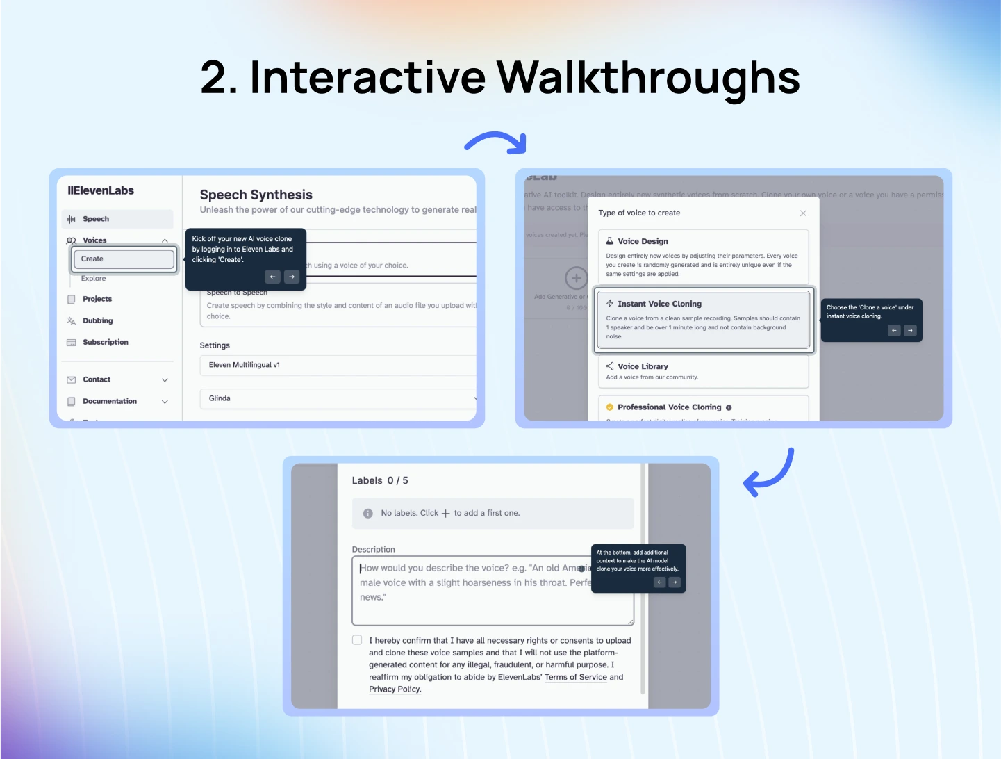 Interactive Walkthroughs