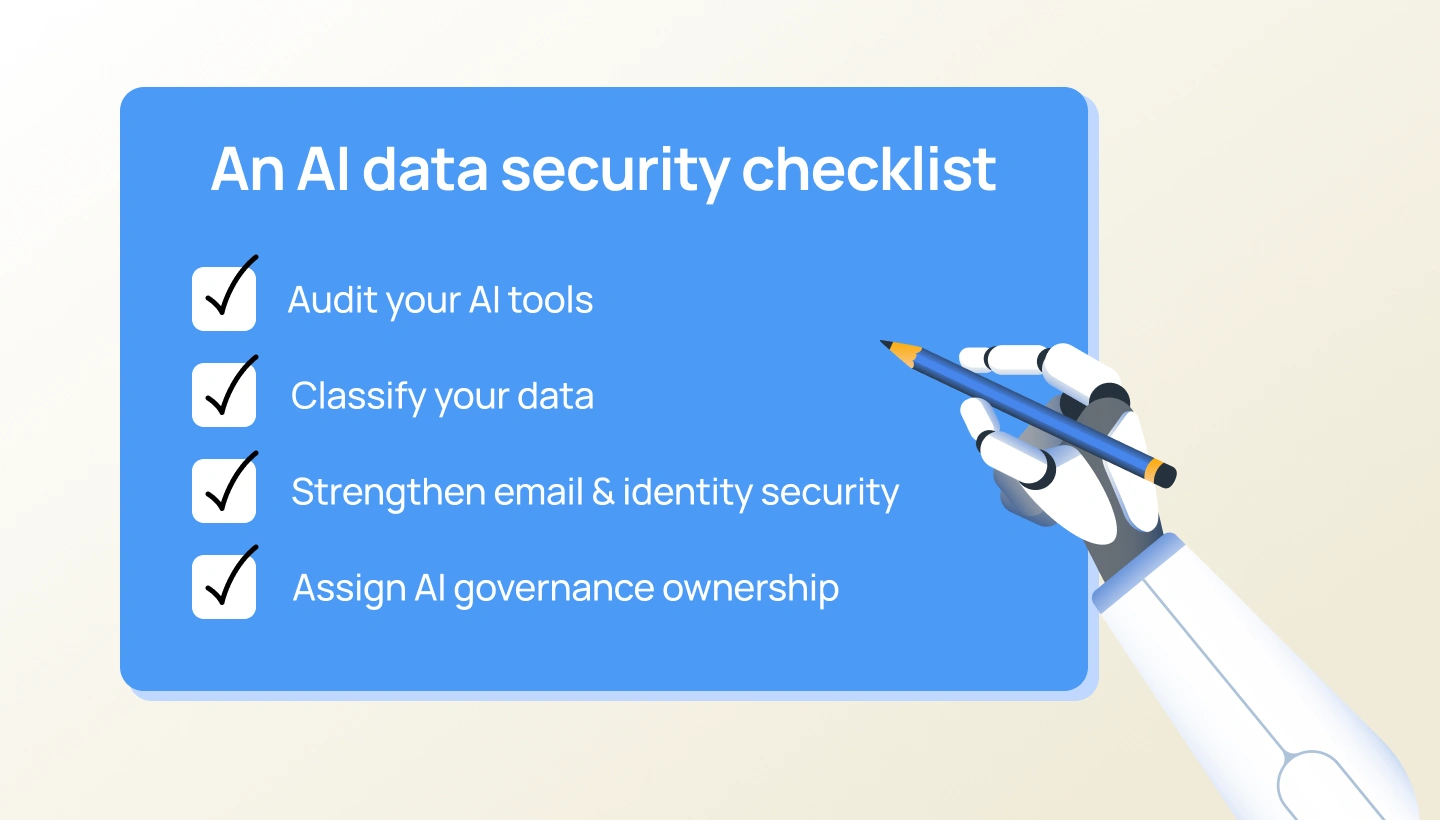 A practical AI data security checklist for business leaders