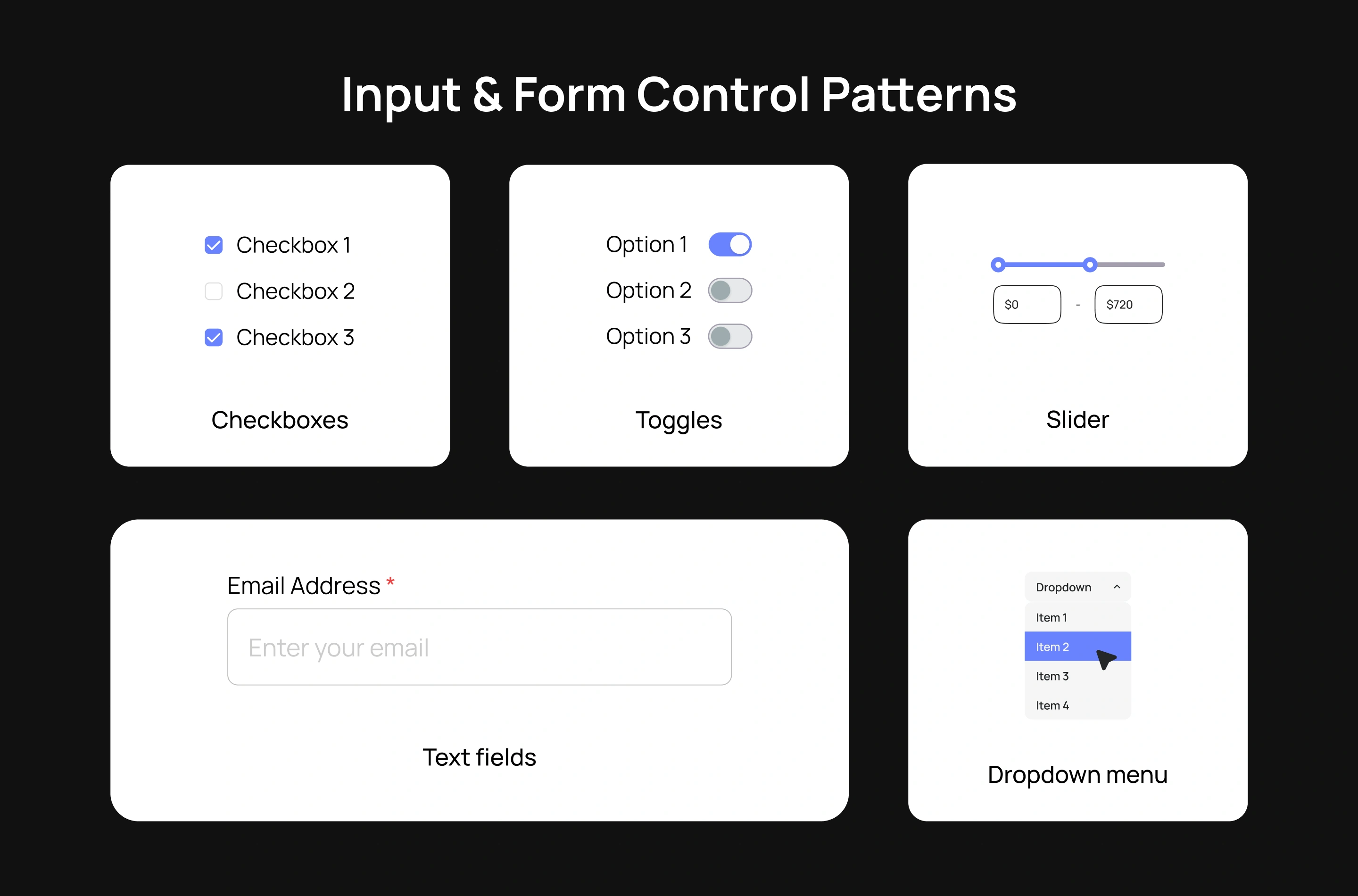 Input & Form Controls Patterns