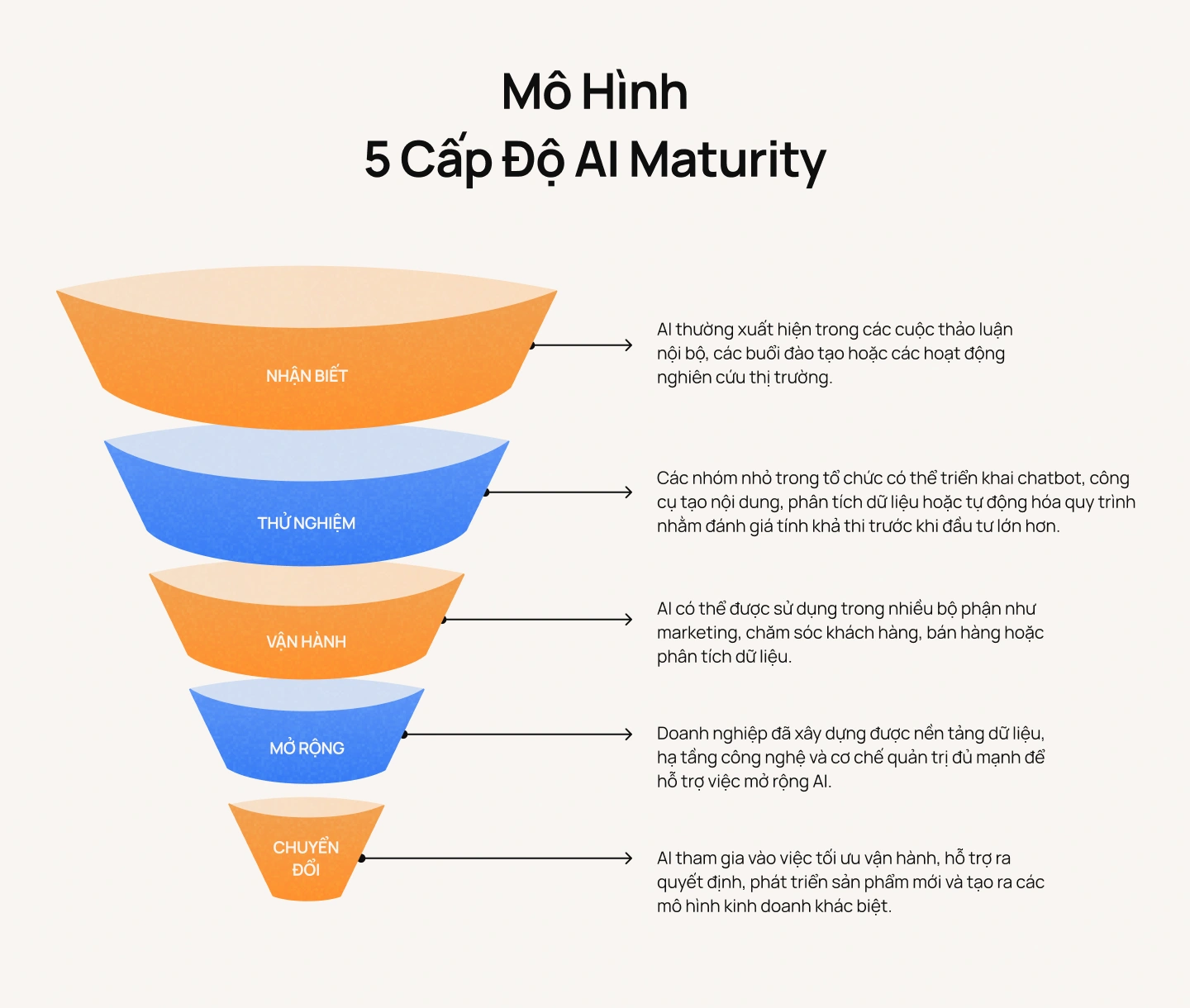 Mô Hình 5 Cấp Độ AI Maturity