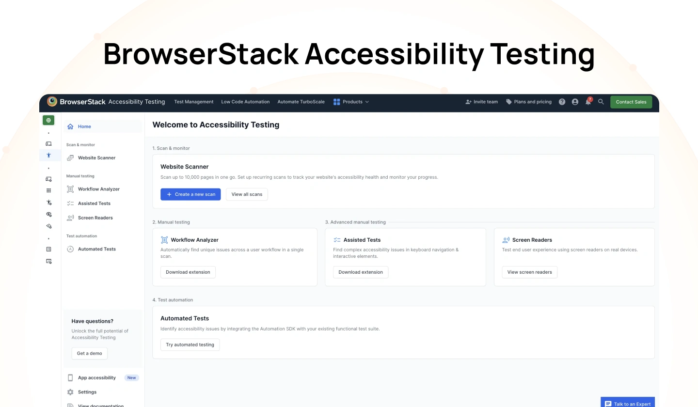 BrowserStack Accessibility Testing